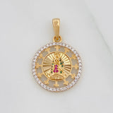 Dije Virgen de Guadalupe 2.7g / 2.7cm Dos Oros Amarillo Blanco 18K
