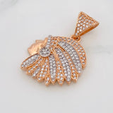 Dije Indio 7.05g / 3.5cm Dos Oros Blanco Rosa 18K