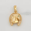 Dije Herradura Caballo 2.4g / 2cm Oro Amarillo 18K