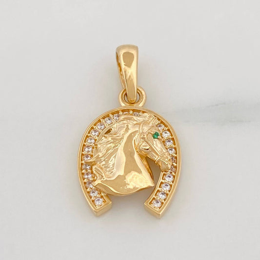 Dije Herradura Caballo 2.4g / 2cm Oro Amarillo 18K