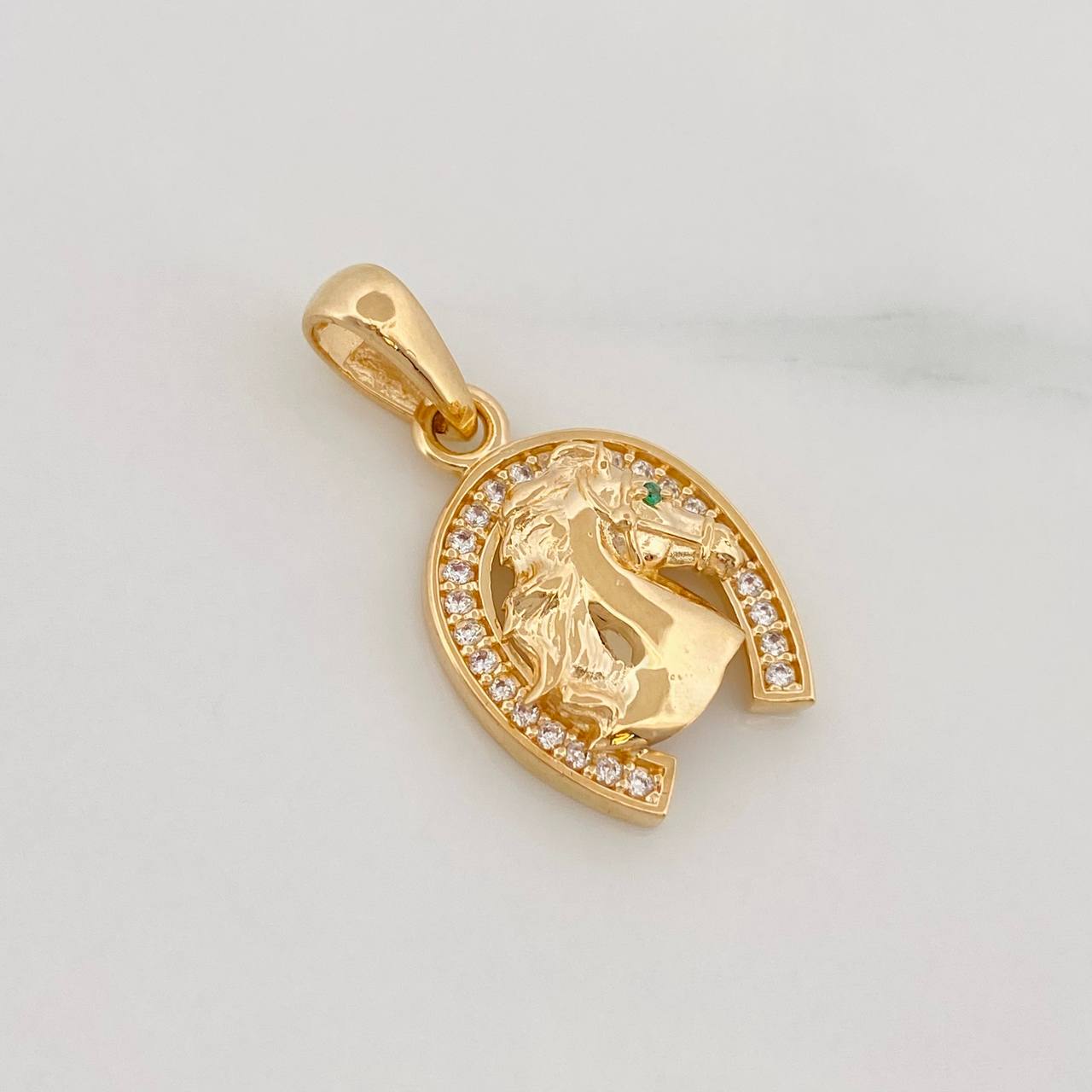 Dije Herradura Caballo 2.4g / 2cm Oro Amarillo 18K