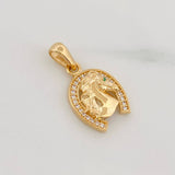 Dije Herradura Caballo 2.4g / 2cm Oro Amarillo 18K