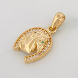 Dije Herradura Caballo 2.4g / 2cm Oro Amarillo 18K