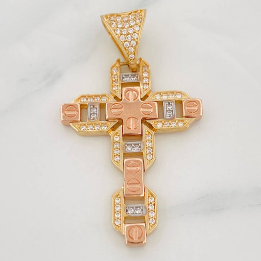 Dije Cruz 6.5g / 4cm Tres Oros 18K