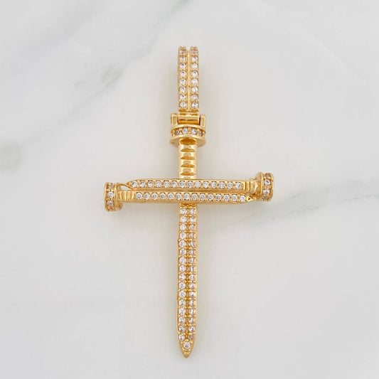 Dije Cruz Clavo 4.15g / 4.5cm Oro Amarillo 18K