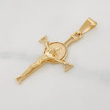 Dije Cruz Cristo 2.4g / 4.3cm Oro Amarillo 18K