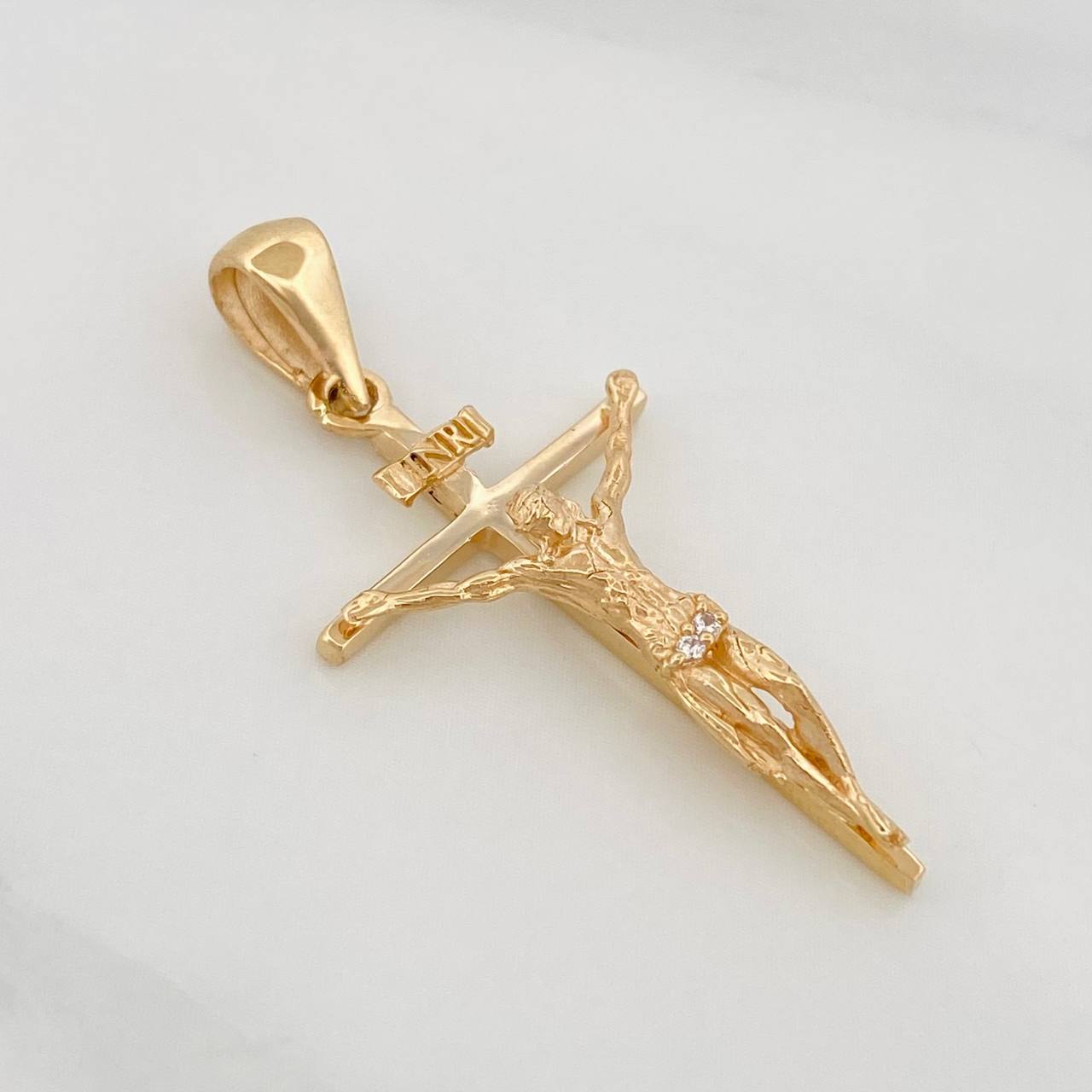 Dije Cruz Cristo 2.35g / 3.3cm Oro Amarillo 18K