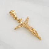 Dije Cruz Cristo 2.35g / 3.3cm Oro Amarillo 18K