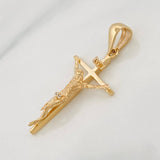 Dije Cruz Cristo 2.35g / 3.3cm Oro Amarillo 18K