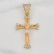 Dije Cruz Cristo 2.9g / 3.5cm Tres Oros 18K