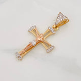 Dije Cruz Cristo 2.9g / 3.5cm Tres Oros 18K