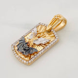 Dije San Miguel Arcángel 4.5g / 3cm Tres Oros 18K