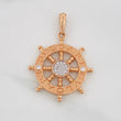 Dije Timon Bv 4.55g / 3.5cm Dos Oros Blanco Rosa 18K