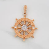Dije Timon Bv 4.55g / 3.5cm Dos Oros Blanco Rosa 18K