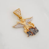Dije San Miguel Arcángel 3.4g / 2.5cm Tres Oros 18K