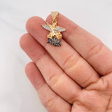 Dije San Miguel Arcángel 3.4g / 2.5cm Tres Oros 18K