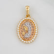Dije Virgen Maria 2.4g / 2.7cm Tres Oros 18K