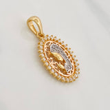 Dije Virgen Maria 2.4g / 2.7cm Tres Oros 18K