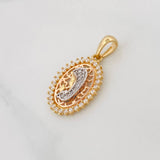 Dije Virgen Maria 2.4g / 2.7cm Tres Oros 18K