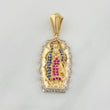Dije Virgen de Guadalupe 5.65g / 3.7cm Dos Oros Amarillo Blanco 18K