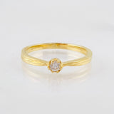 Anillo Solitario 2gr / T6 / Oro Amarillo 18K ©