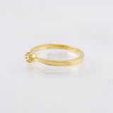 Anillo Solitario 2gr / T6 / Oro Amarillo 18K ©