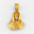 Dije Rostro De Cristo 22.85gr / 5.2cm / Dos Oros Amarillo Blanco 18K ©