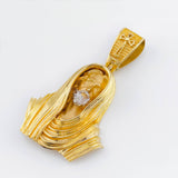 Dije Rostro De Cristo 22.85gr / 5.2cm / Dos Oros Amarillo Blanco 18K ©