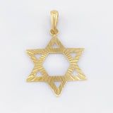 Dije Estrella De David 1.95gr / 3.9cm / Oro Amarillo 18K