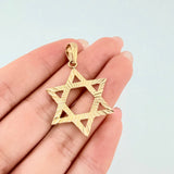 Dije Estrella De David 1.95gr / 3.9cm / Oro Amarillo 18K