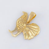 Dije Gallo 2.55gr / 2.3cm / Dos Oros Amarillo Blanco 18K