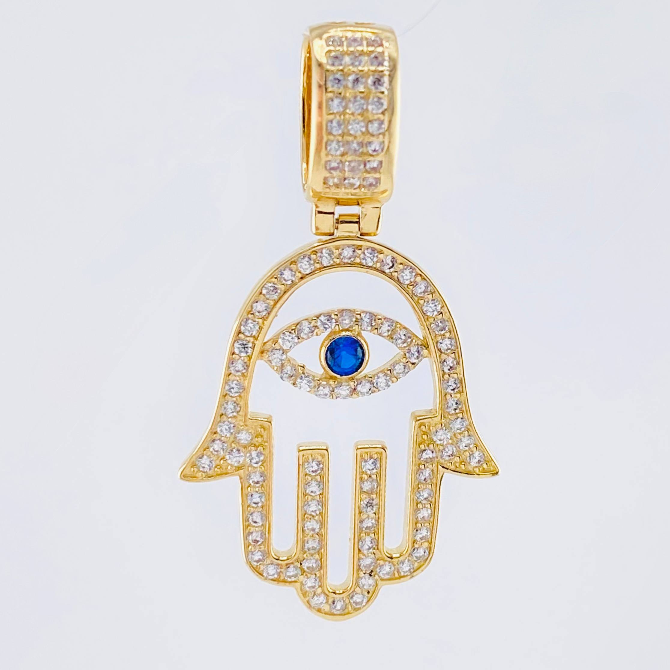 Dije Mano Hamsa 5.15gr / 4cm / Oro Amarillo 18K ©