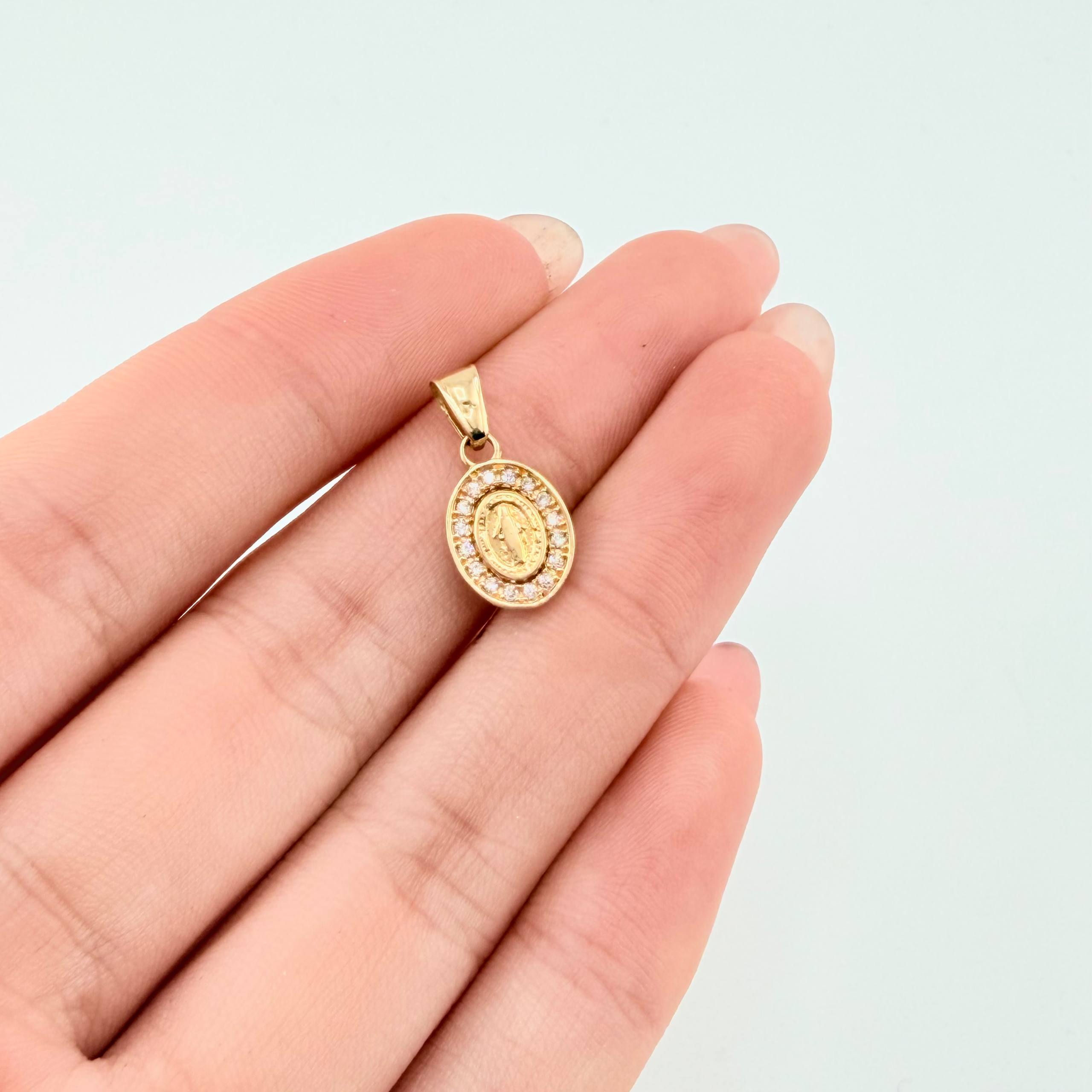 Dije Virgen Milagrosa 0.75gr / 1.5cm / Oro Amarillo 18K ©