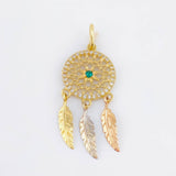 Dije Atrapa Sueños 2.4gr / 3.5cm / Oro Amarillo 18K ©