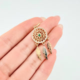 Dije Atrapa Sueños 2.4gr / 3.5cm / Oro Amarillo 18K ©