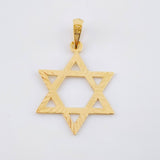 Dije Estrella De David 1.85gr / 3.3cm / Oro Amarillo 18K