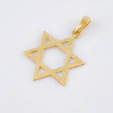 Dije Estrella De David 1.95gr / 3.3cm / Oro Amarillo 18K ©