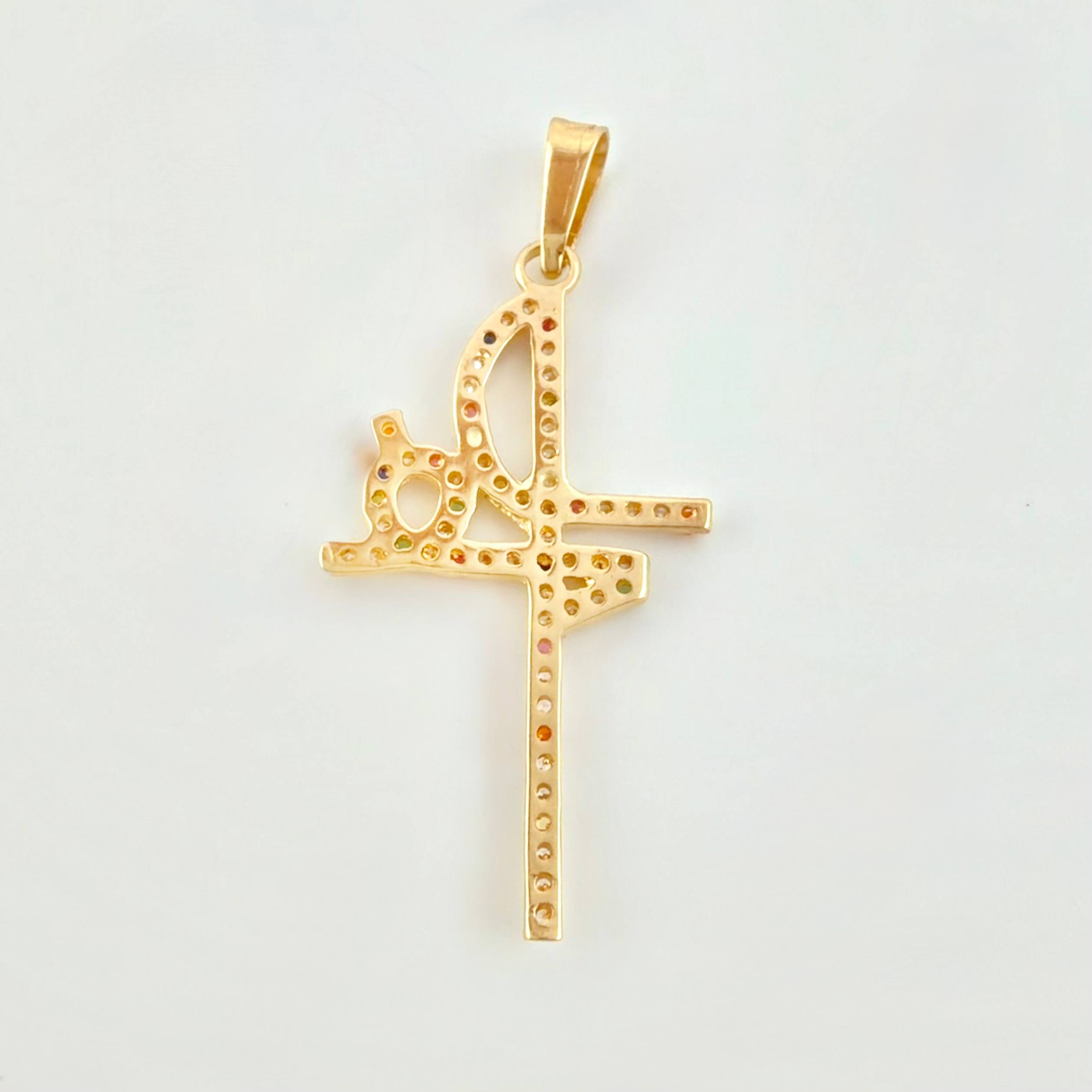 Dije Fe 1.45gr / 3.5cm / Oro Amarillo 18K *