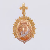 Dije Jesus Aureola Rayada 7.75gr / 3.6cm / Tres Oros 18K