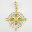 Dije Brujula Estrella Cardinal 5.9gr / 4.9cm / Oro Amarillo 18K