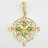 Dije Brujula Estrella Cardinal 5.9gr / 4.9cm / Oro Amarillo 18K