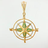 Dije Brujula Estrella Cardinal 5.9gr / 4.9cm / Oro Amarillo 18K