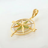 Dije Brujula Estrella Cardinal 5.9gr / 4.9cm / Oro Amarillo 18K