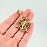 Dije Brujula Estrella Cardinal 5.9gr / 4.9cm / Oro Amarillo 18K