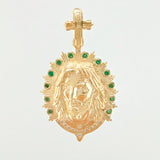 Dije Jesus Aureola Rayada 4gr / 3cm / Oro Amarillo 18K *