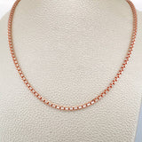 Cadena Veneciana 31.95gr / 70cm / Dos Oros Blanco Rosa +3 18K &