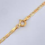 Cadena Escalera Plana 5.7gr / 51cm / Tres Oros +3 18K &