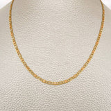 Cadena Escalera Plana 5.7gr / 51cm / Tres Oros +3 18K &