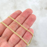 Cadena China 7.6gr / 60cm / Oro Amarillo +1 18K *
