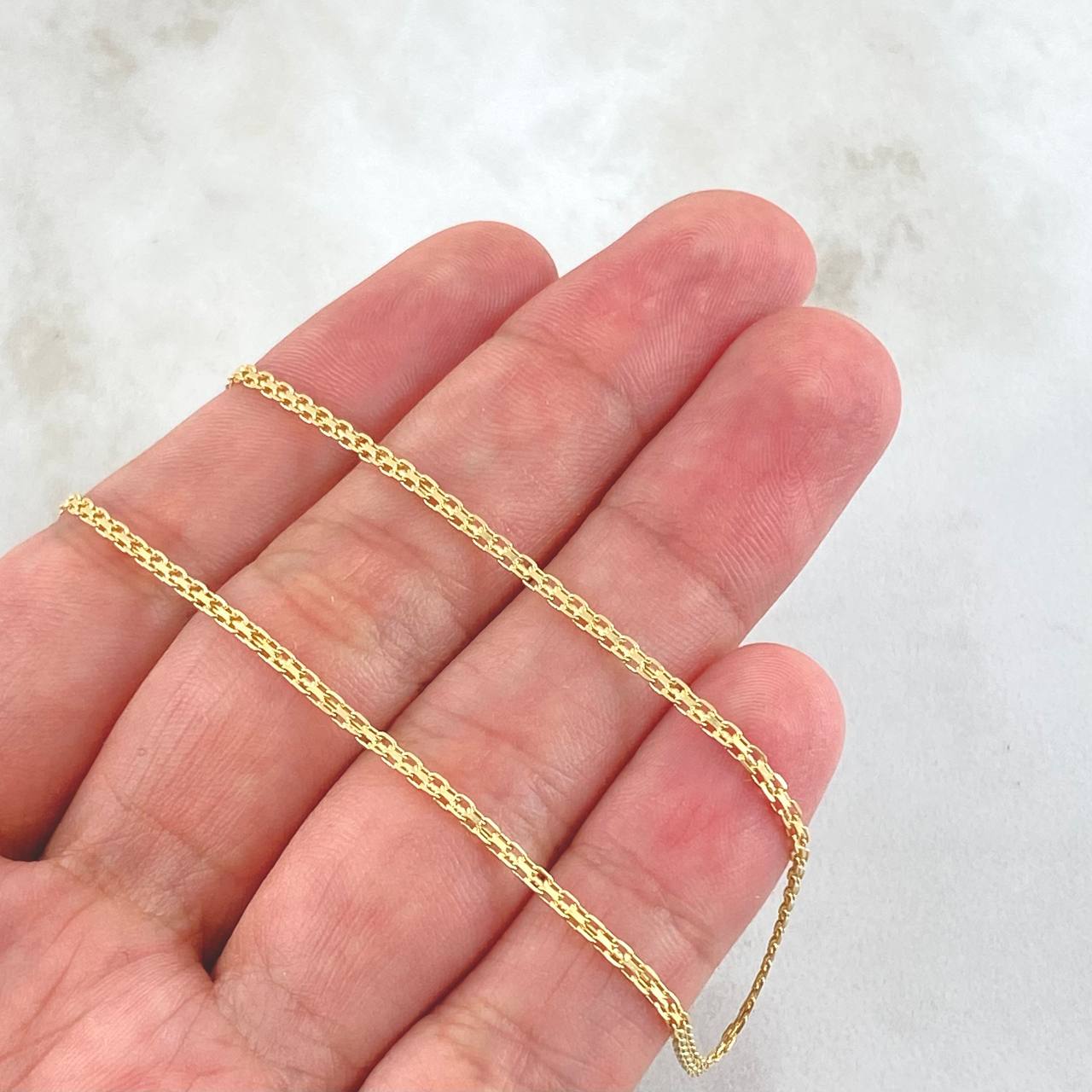 Cadena China 3.3gr / 50cm / Oro Amarillo +1 18K *
